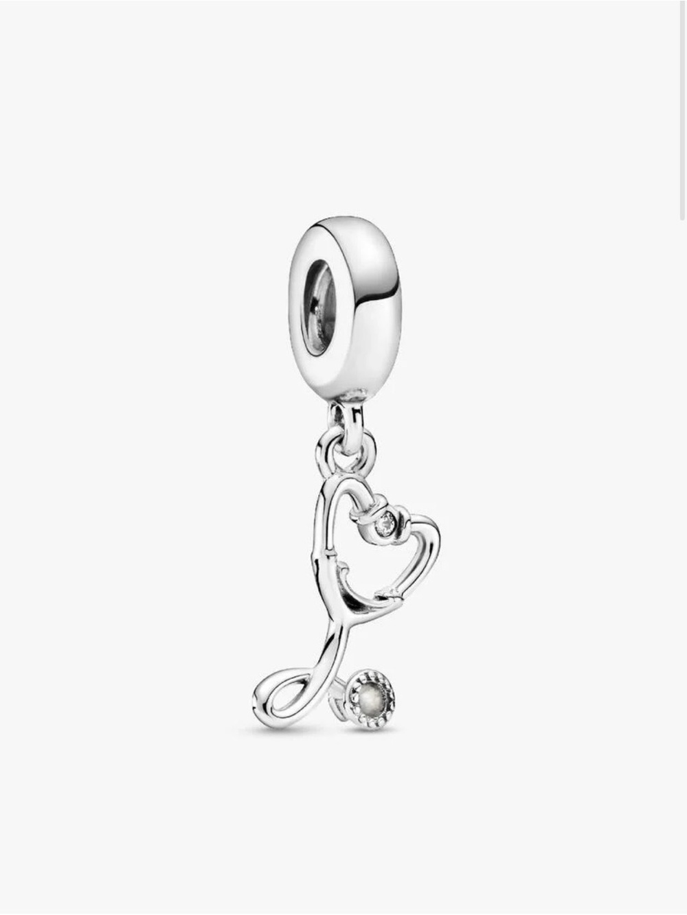 Pandora - Stethoscope Heart Dangle Charm